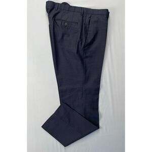 Hugo Boss Hugo3/Genius2 Flat Front Tri-Check Wool Flannel Dress Pants. 40R 35X31